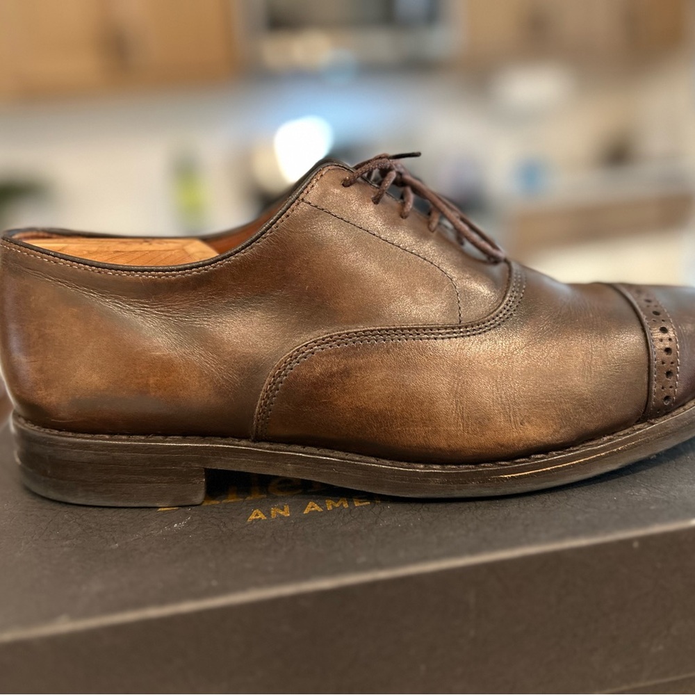 Allen Edmonds Dark Brown Leather Oxfords - Picture 7 of 8